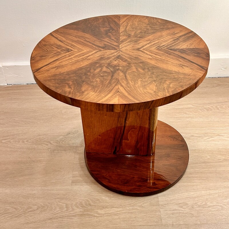 F 416 AS Art Deco « modernist »living room table,walnut, buffer polished