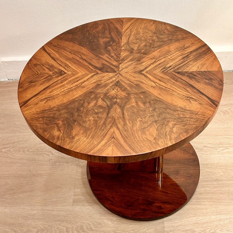 F 416 AS Art Deco « modernist »living room table,walnut, buffer polished