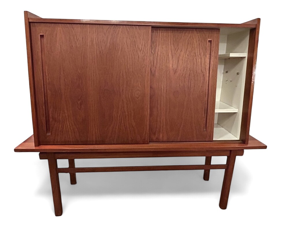 F 416 AS « Bar flottant », J.Batenburg, edition Mi Belgium, , teak, ca 1960