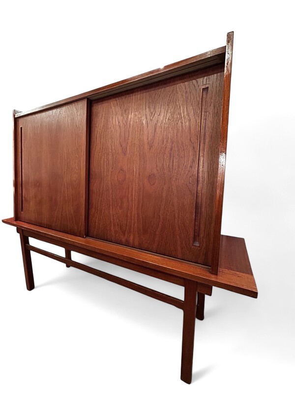F 416 AS « Bar flottant », J.Batenburg, edition Mi Belgium, , teak, ca 1960