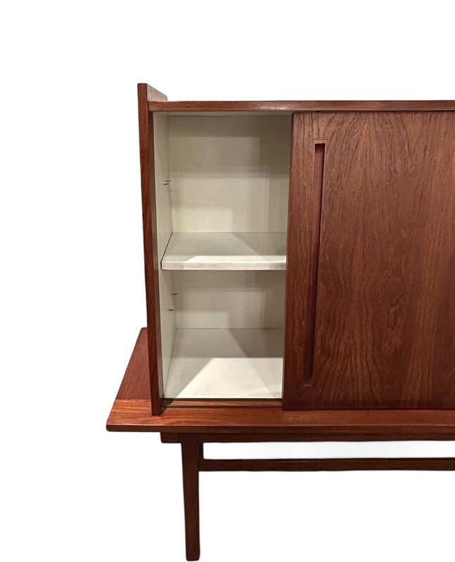 F 416 AS « Bar flottant », J.Batenburg, edition Mi Belgium, , teak, ca 1960