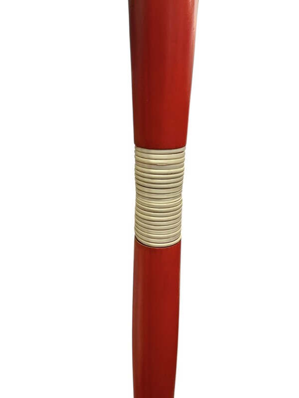 F 417 AG vintage red painted coat holder 