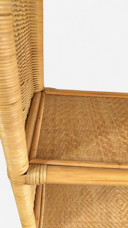 F 420 JC Rattan shelves 1980s
