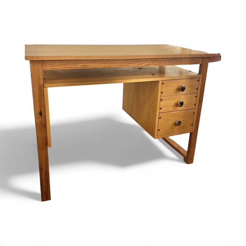 F 420 RP vintage oak desk, 1970’s