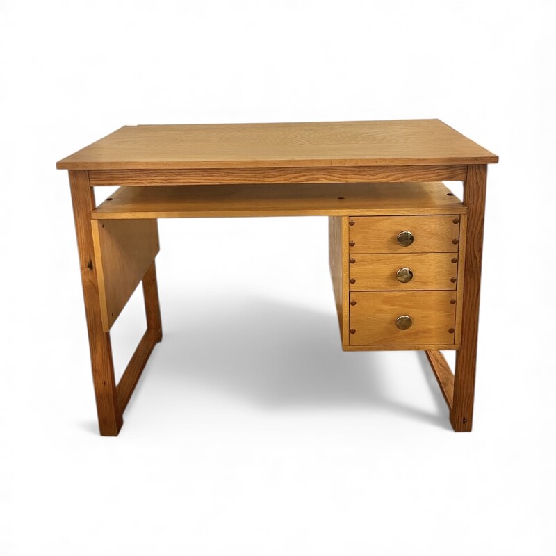 F 420 RP vintage oak desk, 1970’s