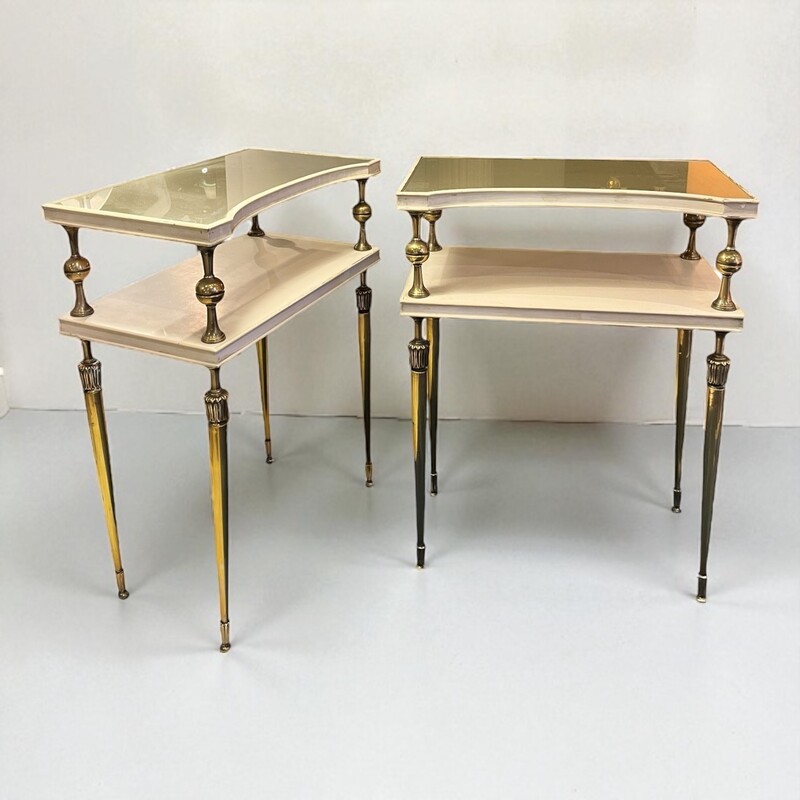 F 420 YD pair of neoclassical side tables by L Rollin  