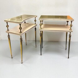 F 420 YD pair of neoclassical side tables by L Rollin  