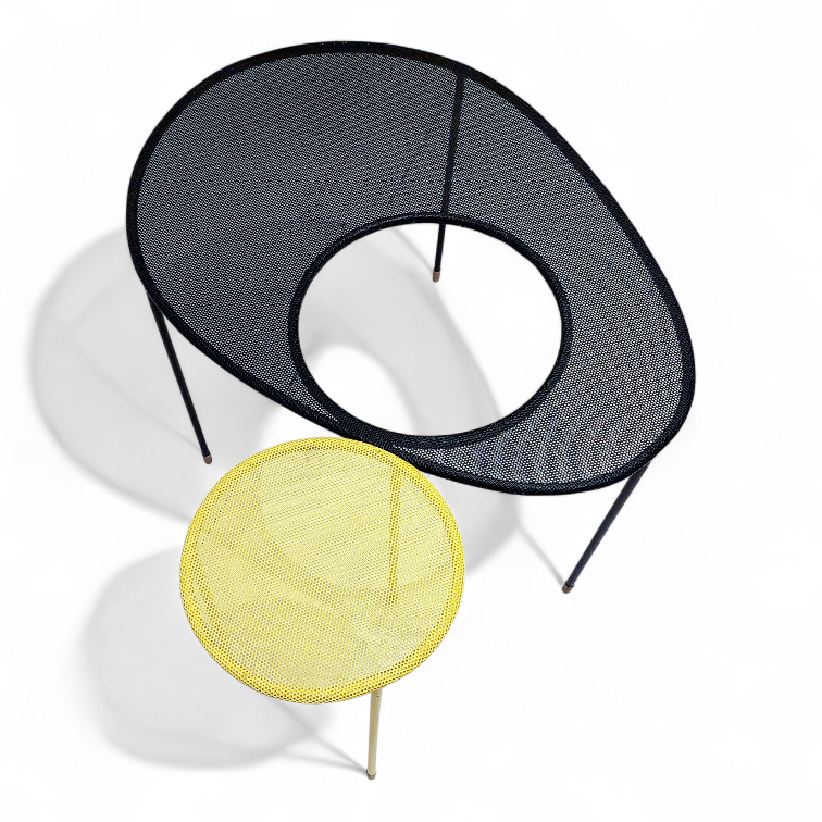 F 425 JC Nesting coffee table Kangourou by Mathieu Mategot