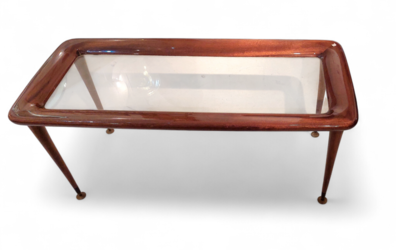 F 426 JC Mahogany Coffee table by Paolo Buffa Italy 1950s