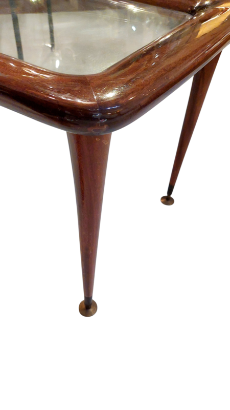 F 426 JC Mahogany Coffee table by Paolo Buffa Italy 1950s