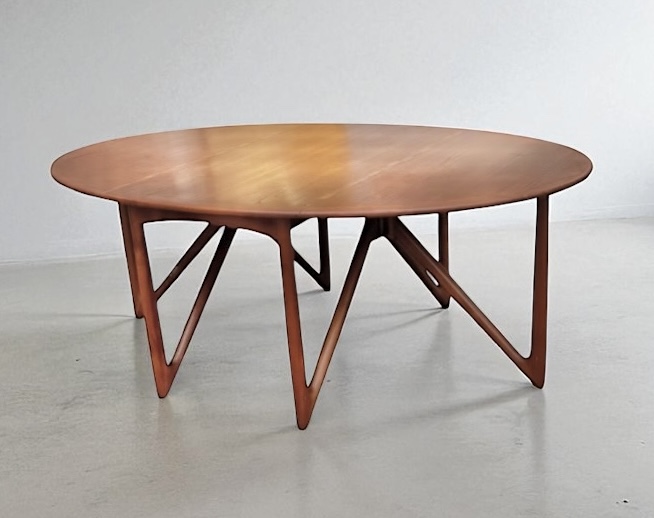 F 427 Oval Klap gateleg dining table by Kurt Ostervig, late 1960s 