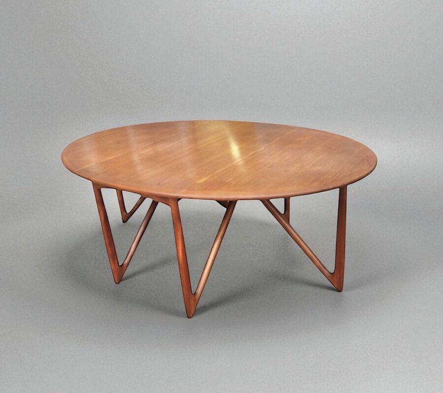 F 427 Oval Klap gateleg dining table by Kurt Ostervig, late 1960s 