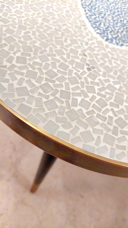 F 428 JC Mosaic coffee table by Berthold Muller 1950s
