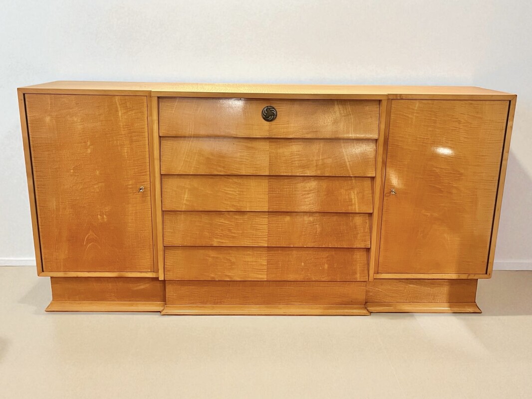 F 429 AS midcentury sycamore sideboard, circa 1960