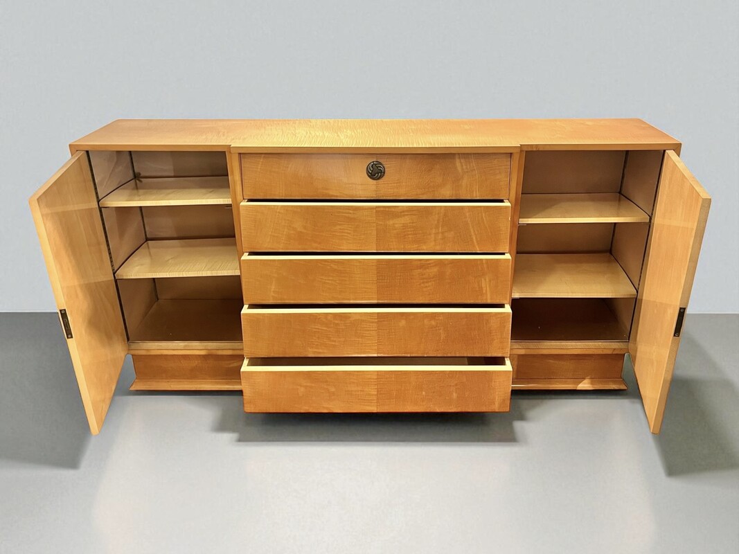 F 429 AS midcentury sycamore sideboard, circa 1960
