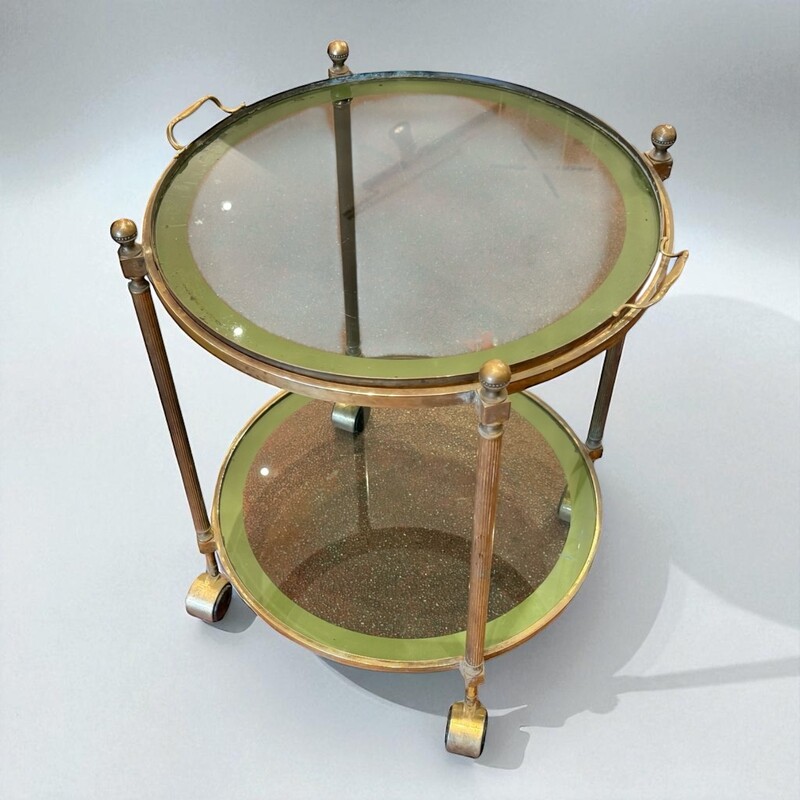 F 430 AS brass trolley with removable tray