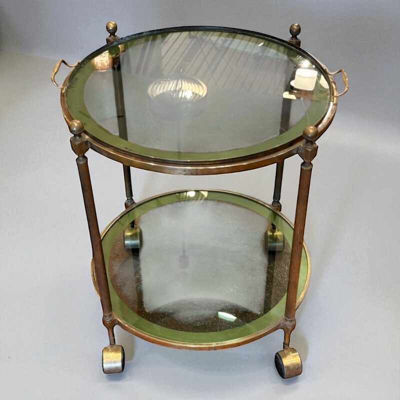 F 430 AS brass trolley with removable tray