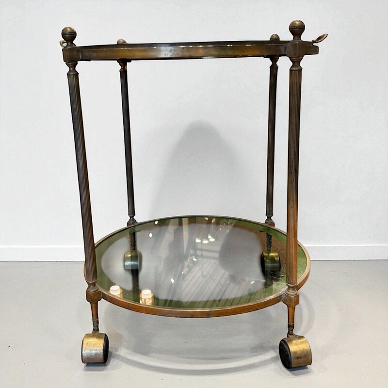 F 430 AS brass trolley with removable tray