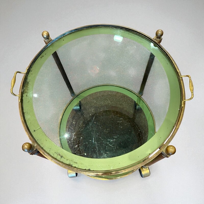 F 430 AS brass trolley with removable tray