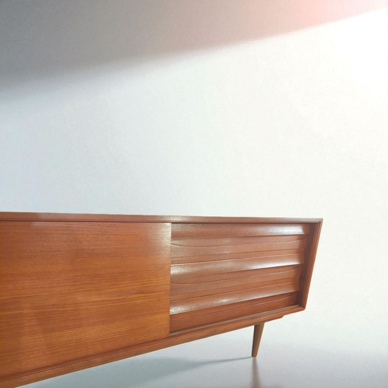 F 432 JC Scandinavian Teak lowboard 1960s 