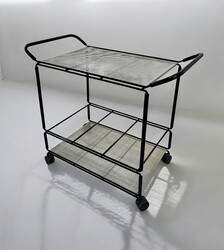 F 432 JD/RC black and white metal trolley, 1980’s