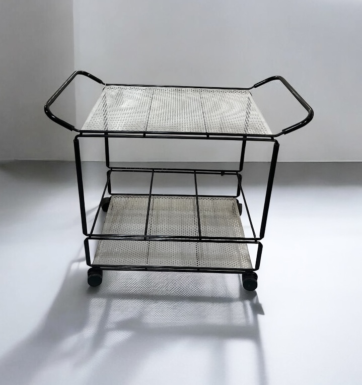 F 432 JD/RC black and white metal trolley, 1980’s