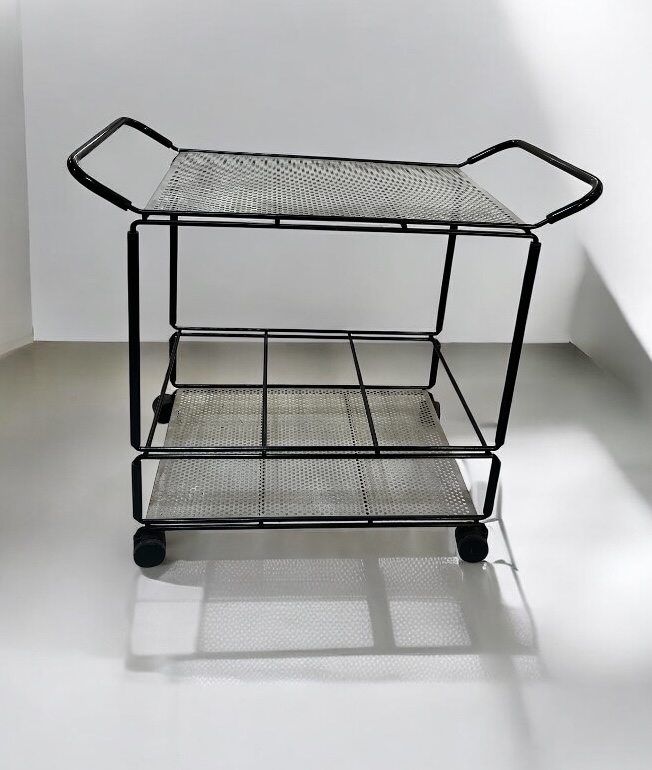 F 432 JD/RC black and white metal trolley, 1980’s