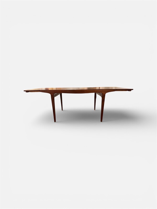 F 438 AG Dining table teak with 2 extensions by KNUD NIELSEN