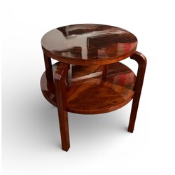 F 439 AS art deco polished wood coffee table, circa 1930