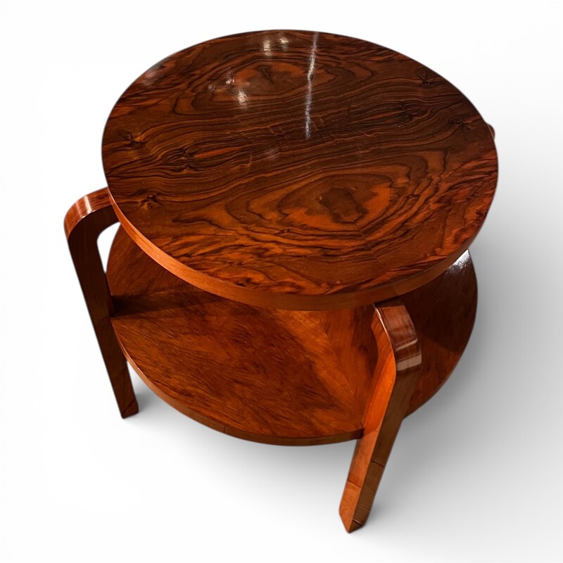 F 439 AS art deco polished wood coffee table, circa 1930