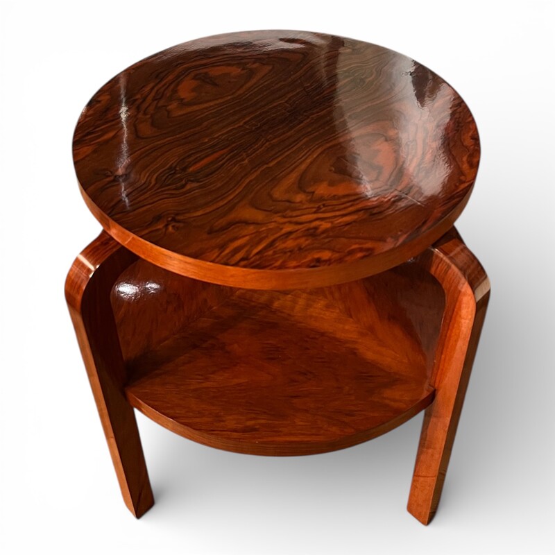 F 439 AS art deco polished wood coffee table, circa 1930