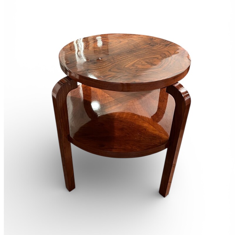 F 439 AS art deco polished wood coffee table, circa 1930