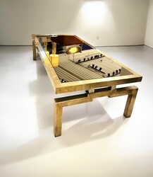 F 440 JFC brass coffee table, 1970’s