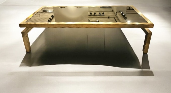 F 440 JFC brass coffee table, 1970’s