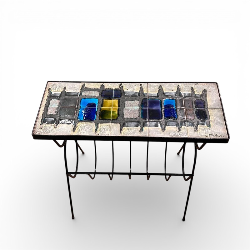 F 441 AS Side table/magazine holder Julien de Covemaeker edition Belarti, signed