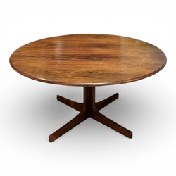 F 442 JD/RC round rosewood coffee table by Karl-Erik Ekselius, Sweden 1960’s