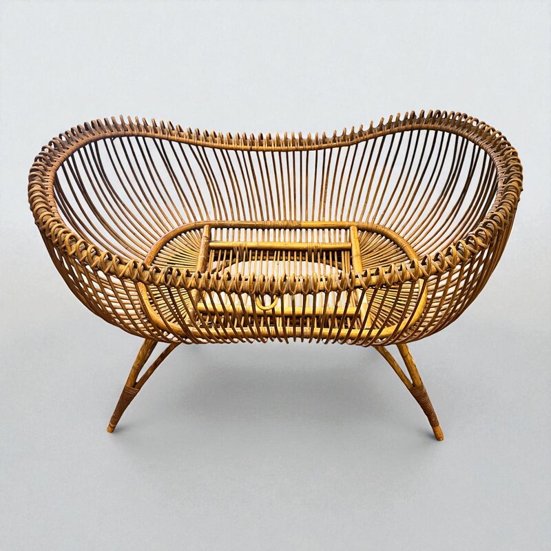 F 443 AG bamboo baby cradle 