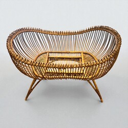 F 443 AG bamboo baby cradle 