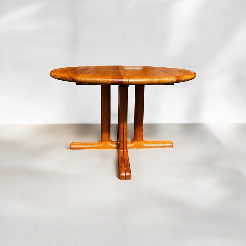 F 444 JC rond - ovale extendable teak dining table, Denmark 