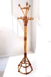 F 452 JC Bamboo coat hanger tiki style 1950s 