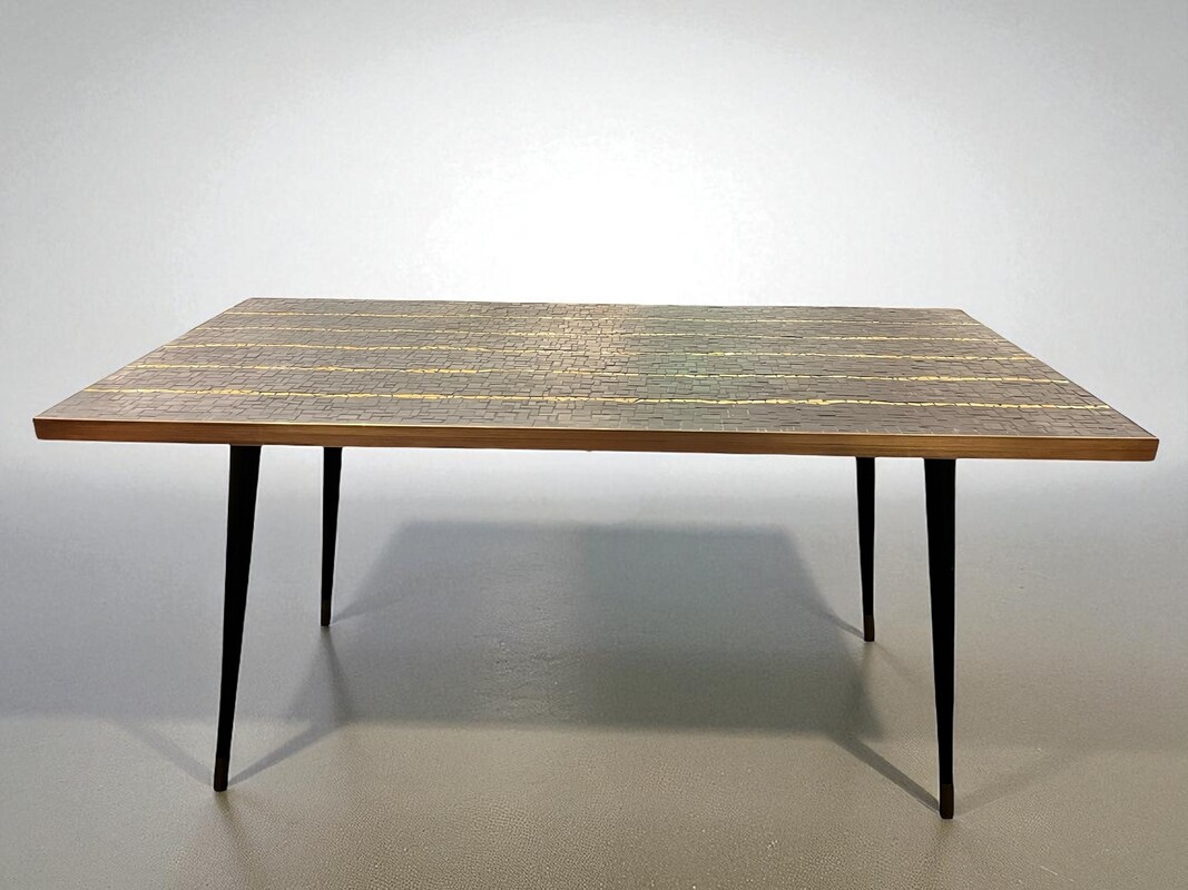 F 455 CK black and gold mosaic coffee table