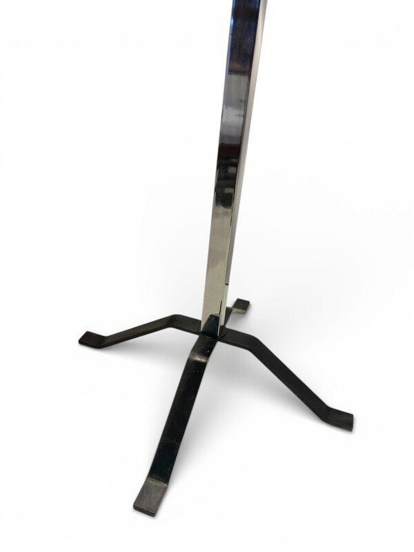 F 456 AG chrome and wood coat rack, 1970’s