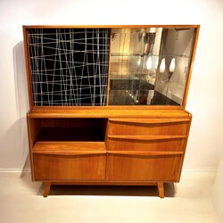 F 459 AS Czechoslovakian furniture in ash and melamine, 1950