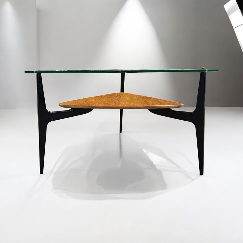 F 460 AG rare triangular coffee table by Alfred Hendrickx for belform 