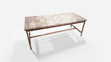 F 460 JC Mosaic coffee table by Berthold Muller 1960s