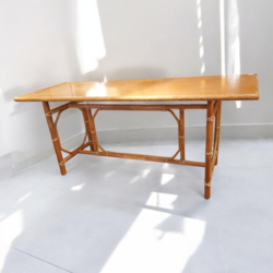 F 461 JC Bamboo tiki style console 1980s