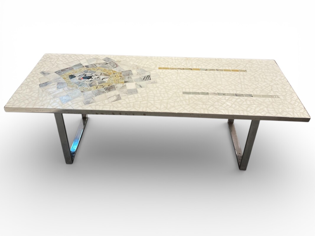 F 464 APO mosaic glass coffee table, 1970’s