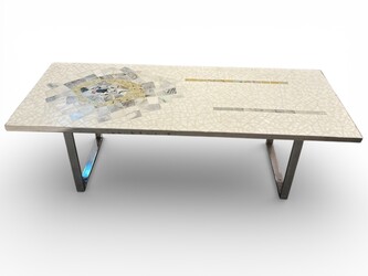 F 464 APO mosaic glass coffee table, 1970’s