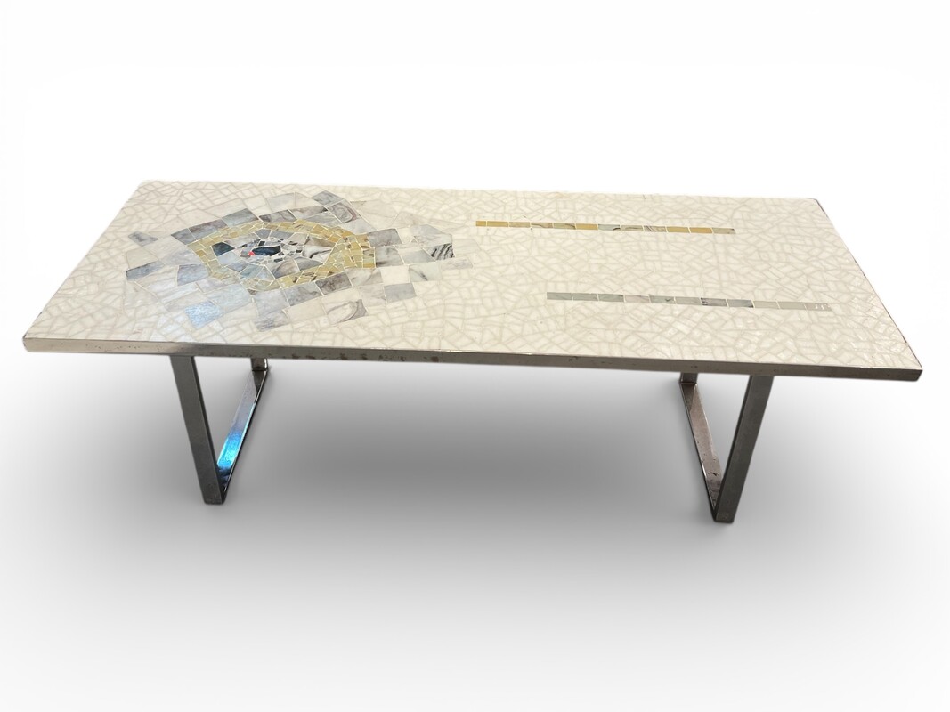 F 464 APO mosaic glass coffee table, 1970’s
