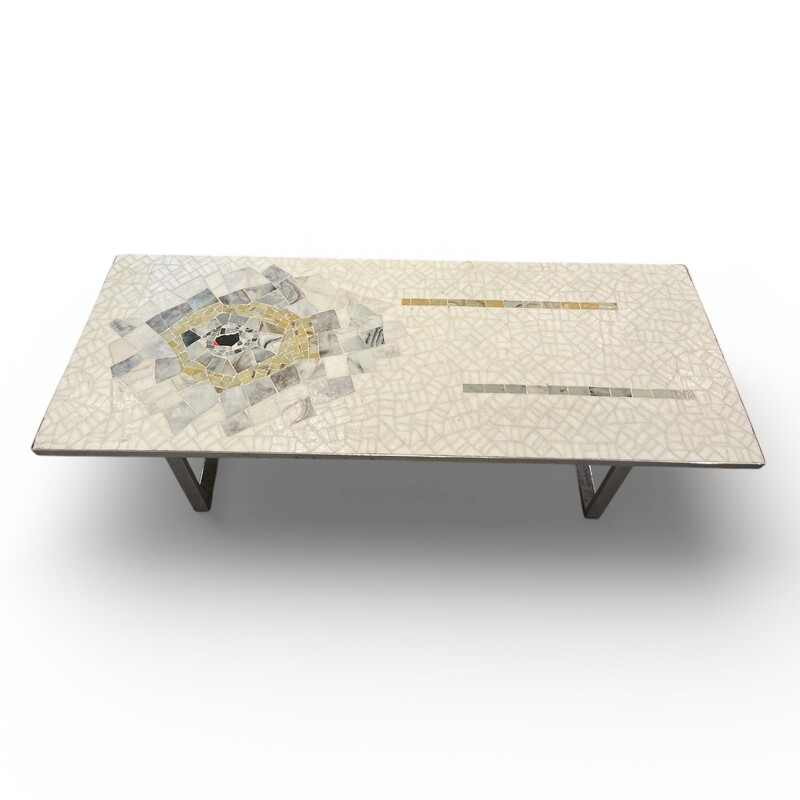 F 464 APO mosaic glass coffee table, 1970’s